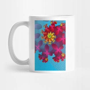 Colourful Flower Bouquet Abstract Mug